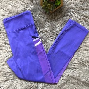 Fabletics motion 365 dark purple pocket leggings